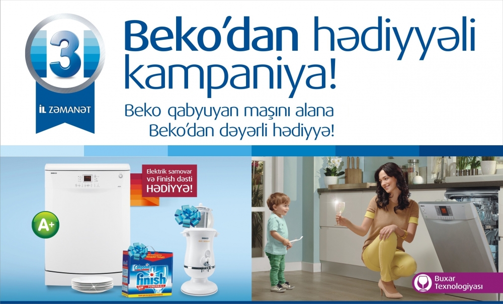 BEKO-dan HƏDİYYƏLİ KAMPANİYA (Steamgloss texnologiyası)