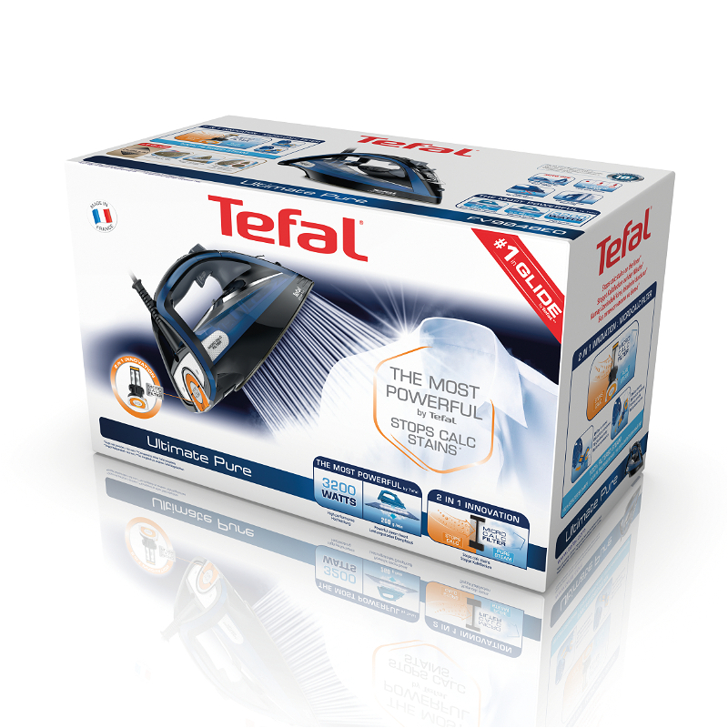 Ütü TEFAL Ultimate Pure FV9848 Durilium Airglide Autoclean 3200W Mavi 1830007152
