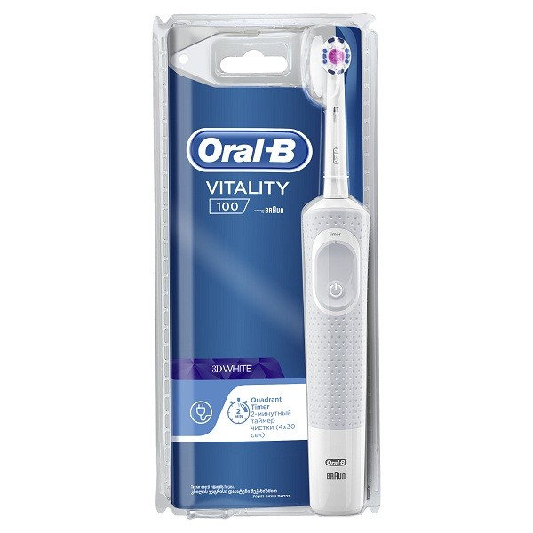 Oral-B D100 Elektrik Diş Fırçası 3D White, Ağ