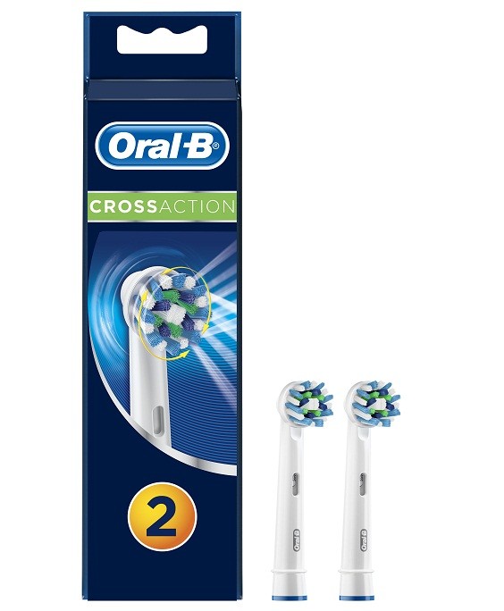Oral-B Cross Action Ehtiyat Diş Fırçası Başlığı, 2 ədəd
