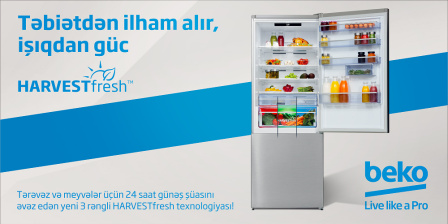 BEKO-DAN YENİ HARVESTFRESH TEXNOLOGİYASI!