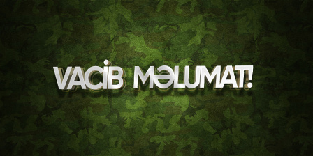 VACİB MƏLUMAT!