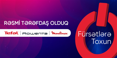 SOLİTON - TEFAL, ROWENTA VƏ MOUNLINEX MARKASI İLƏ RƏSMİ TƏRƏFDAŞ OLDU!