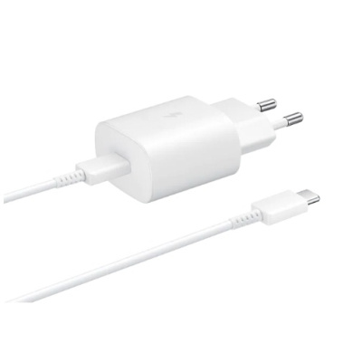 Charger + Type-C ↔ Type-C Cable Samsung 25W White