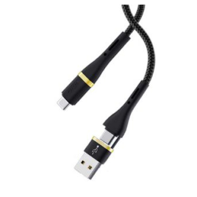 Wiwu USB A/C ↔ Type-C Kabel 1.2M ED-106 Black