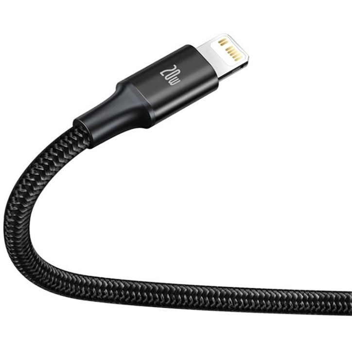 Baseus TYPE-C↔C+IP+C Kabel 1.5M RAPID Black