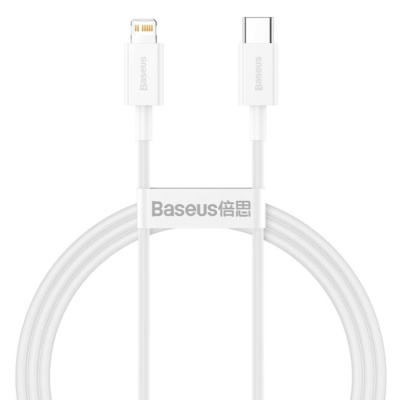 Baseus TYPE-C↔IP Kabel 1M SUPERIOR 20W White