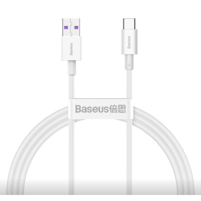 Baseus USB↔TYPE-C Kabel 1M SUPERIOR 66W White
