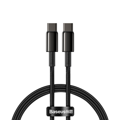 Baseus TYPE-C↔TYPE-C Kabel 1M TUNGSTE 100W Black