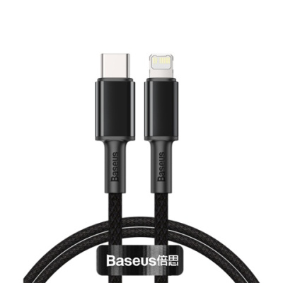 Baseus TYPE-C↔IP Kabel 1M TUNGSTEN 20W Black