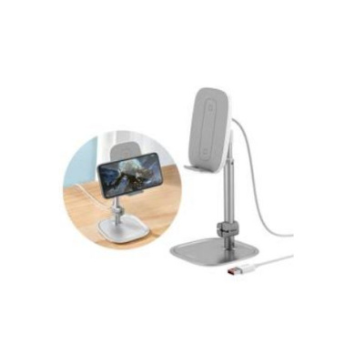 Baseus Stand Holder Wireless Charging Silver
