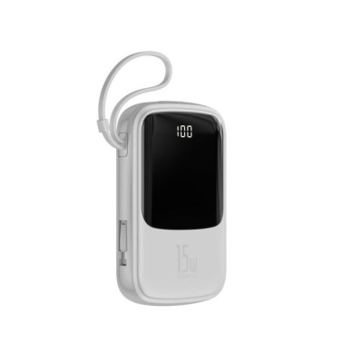 Power Bank Baseus 10000mAh 15W Qpow White (PPQD-B02)