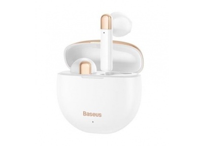 Qulaqlıq Baseus True Airnora W2 White/Gold