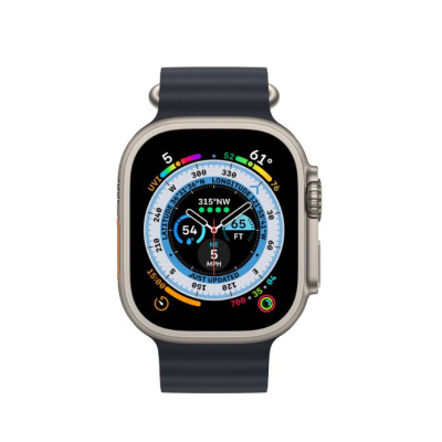 Apple Watch Ultra 49mm Titanium Case, Midnight Ocean Band (One Size) +Cellular  (MQFK3GK/A)