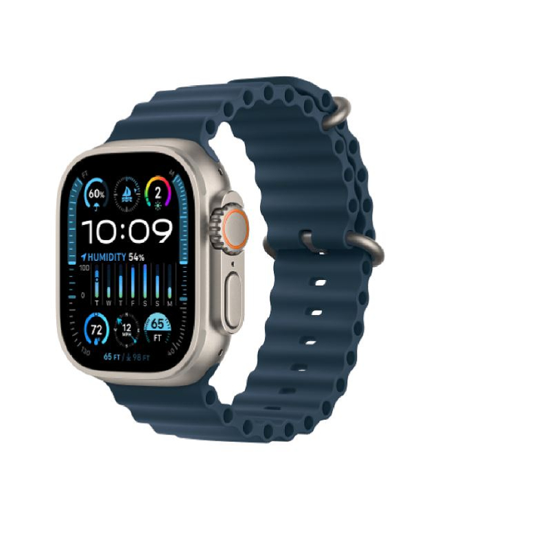 Apple Watch Ultra 2 Titanium Case Blue Ocean Band One size