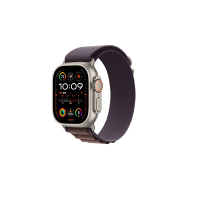 Apple Watch Ultra 2 Titanium Case, Indigo Alpine Loop Band ( Medium size ) + Cellular MRET3RB/A