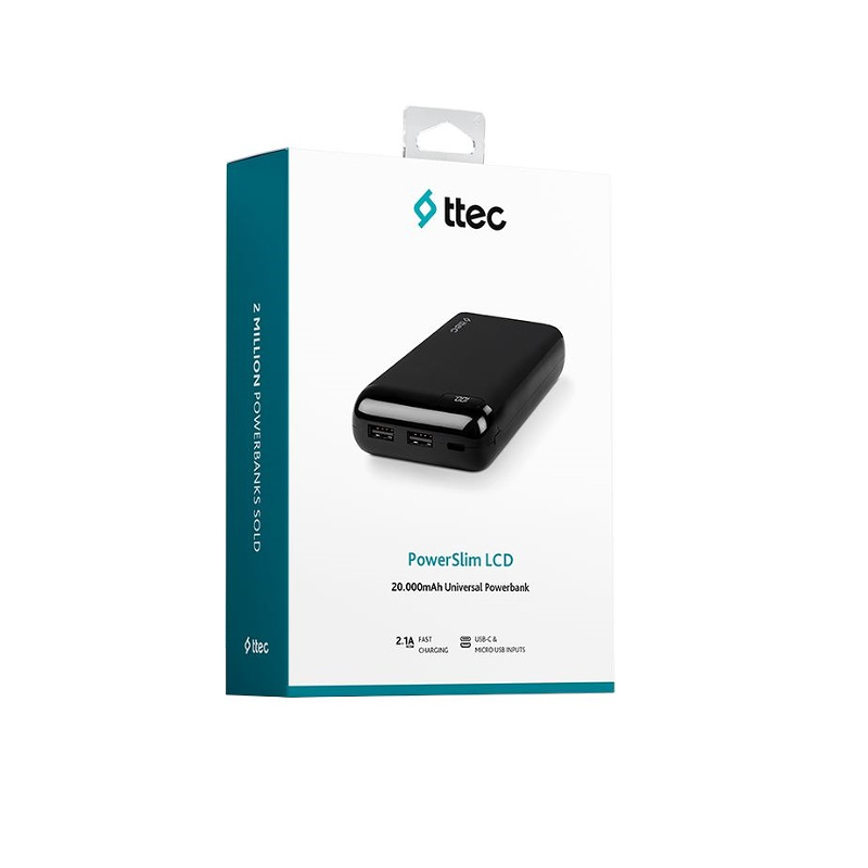 Power Bank TTEC 20000mAh 10.5W Black (2BB184S)