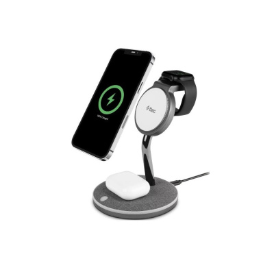 TTEC AirCharger Trio M Magsafe 3-in-1 (Iphone + Apple Watch + Airpods) Wireless Stand Black  (2KS20)
