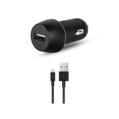 Car Smart Charger + Kabel USB↔USB-C TTEC 2.1A / 10.5W Black  (2CKS20CS)