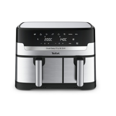 Fritoz Tefal Easy Fry & Grill Dual Basket 8.3 Lt Metal Yağsız Air Fryer 1510002423