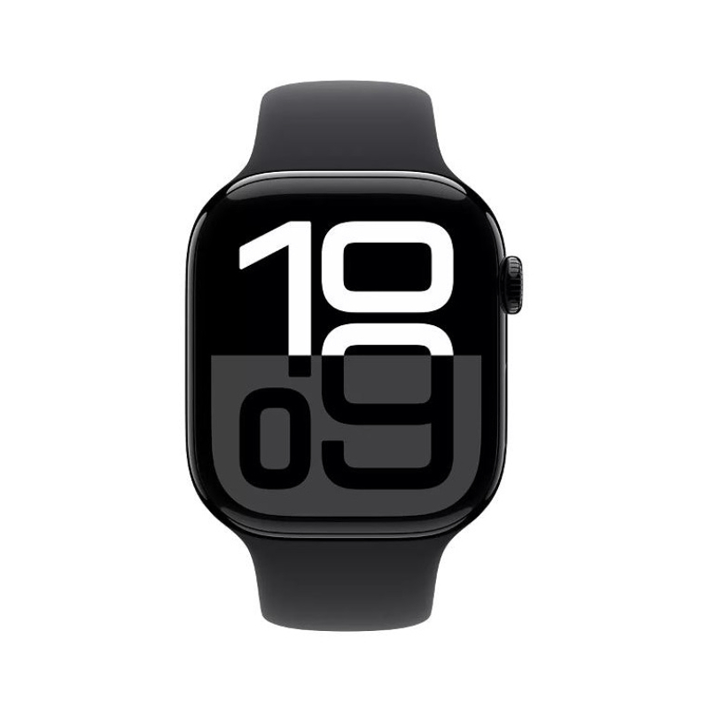 Apple Watch 10 GPS 42mm Jet Black / Black Sport Band (S/M size) USB-C / MWWE3QI/A