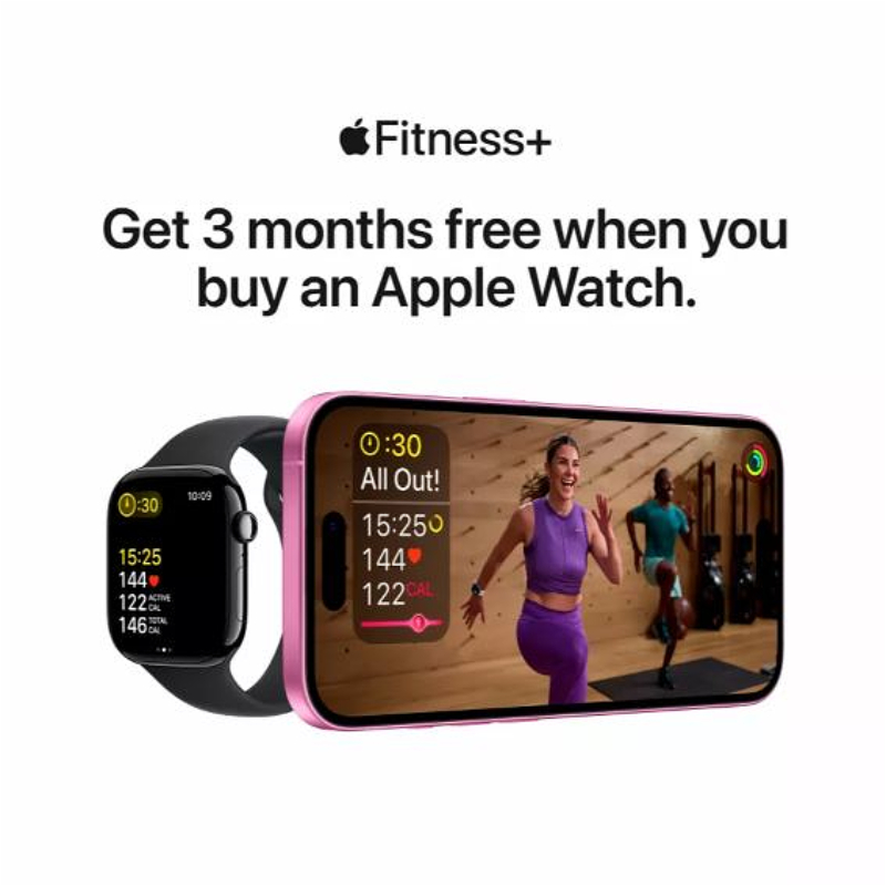 Apple Watch 10 GPS 42mm Jet Black / Black Sport Band (S/M size) USB-C / MWWE3QI/A
