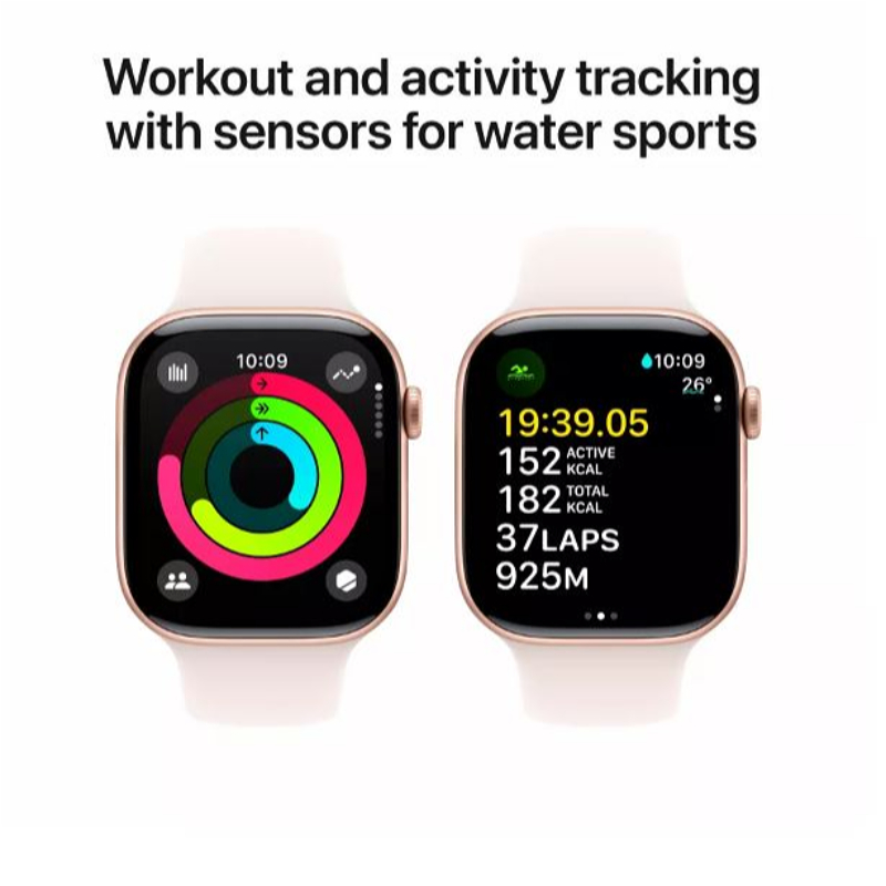 Apple Watch 10 GPS 42mm Rose Gold / Light Blush Sport Band (S/M size) USB-C / MWWH3QI/A