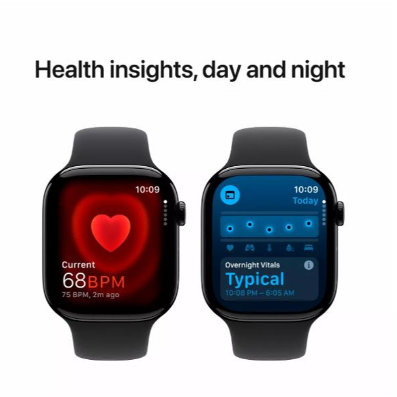 Apple Watch 10 GPS 46mm Jet Black / Black Sport Band (S/M size) USB-C / MWWQ3QI/A