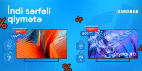 SAMSUNG TELEVİZORLARI İNDİ SƏRFƏLİ QİYMƏTƏ!