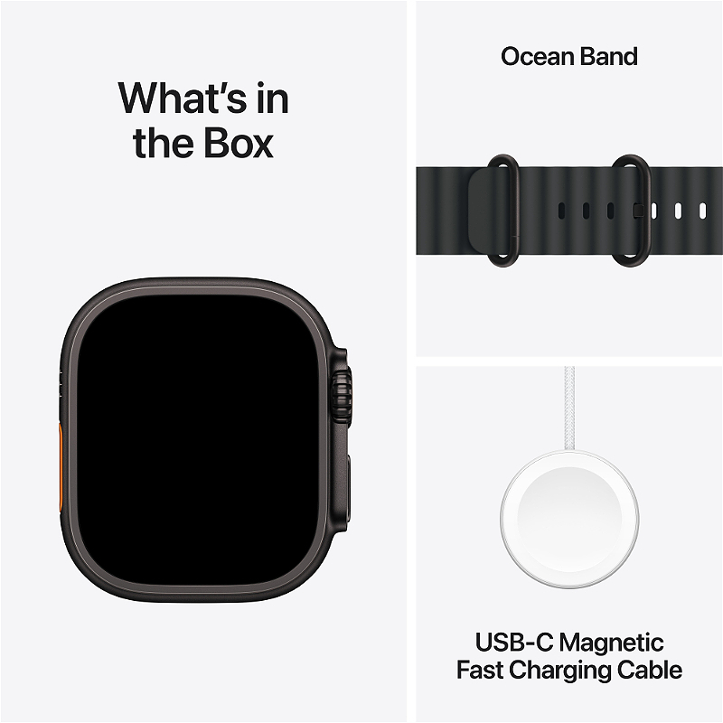  Apple Watch Ultra 3 49 mm Titan/Black Ocean Band