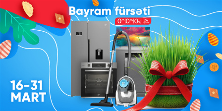 KOMİSSİYASIZ, İLKİN ÖDƏNİŞSİZ, 24 AYADƏK FAİZSİZ!