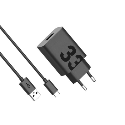 Charger USB-C Moto 33W + Cable-C Turbo Power Black