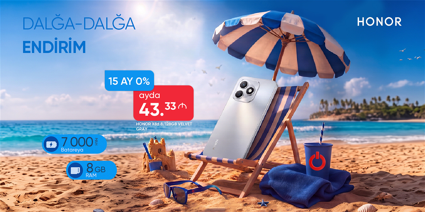 HONOR SMARTFONLARI 15 AYA 0% - AYDA 43.33 AZN-DƏN!