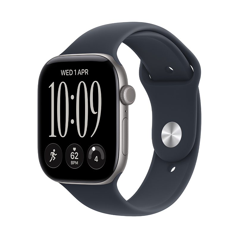 Apple Watch Series 12 GPS 42mm Space Grey Aluminium Case with Navy Blue Sport Band