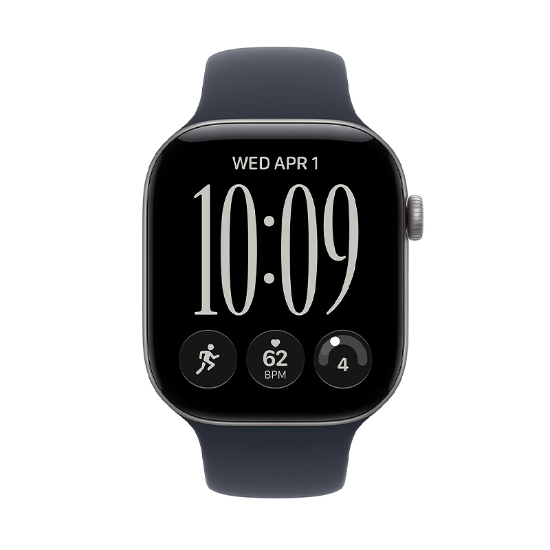 Apple Watch Series 12 GPS 42mm Space Grey Aluminium Case with Navy Blue Sport Band