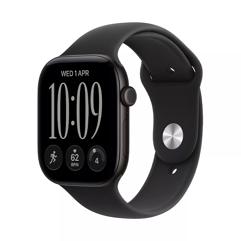 Apple Watch Series 12 GPS 42mm Black Aluminium Case with Black Sport Band