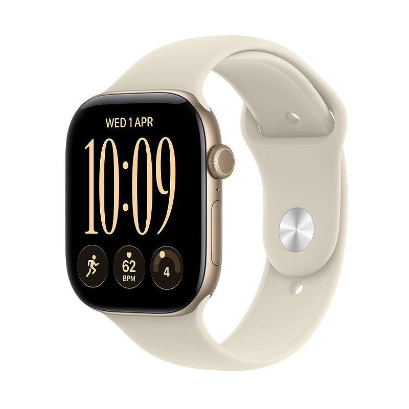 Apple Watch Series 12 GPS 42mm Light Gold Aluminium Case with Sand Sport Band