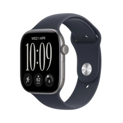 Apple Watch Series 12 GPS 42mm Space Grey Aluminium Case with Navy Blue Sport Band