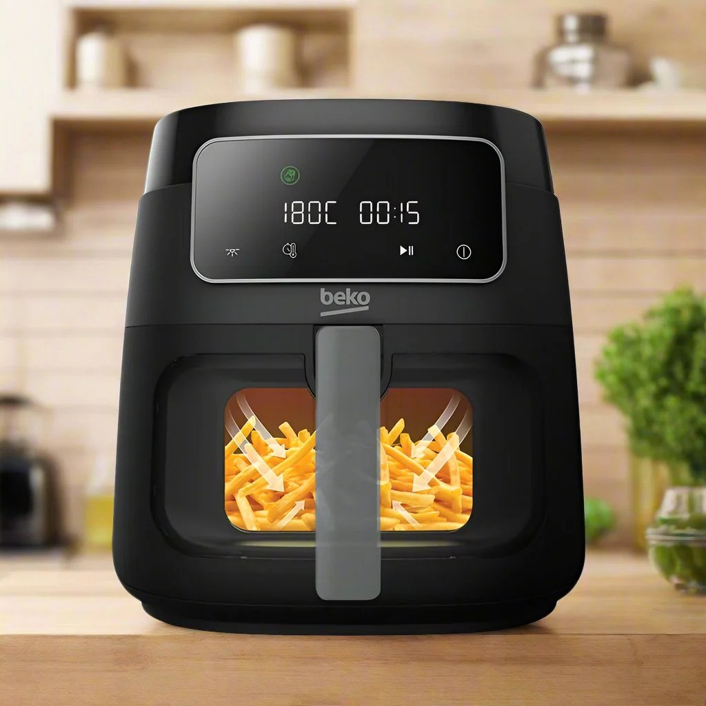 Sağlam qidalanmanın yeni yolu: Beko Air Fryer FRL 3374 B ilə az yağlı yeməklər!