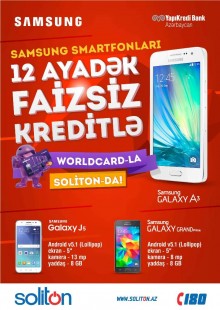 SOLİTON-DAN SAMSUNG SMARTFONLARINA FAİZSİZ KREDİT KAMPANİYASI!