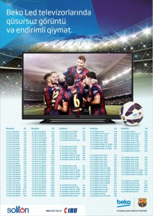 SOLİTON-DAN ENDİRİMLİ QİYMƏTLƏRLƏ BEKO LED TV KAMPANİYASI!